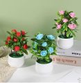 Beautiful Flower Pots Withh Fomic Roses. 