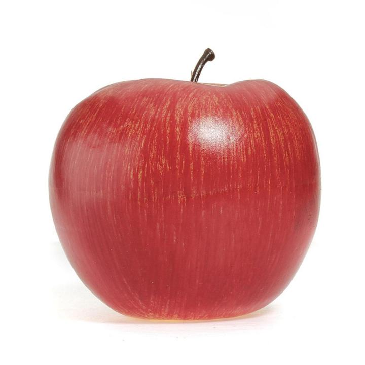 4 Large Artificial Red Apples-Decorative Fruit