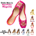 Khussa For Girls,Women | Dark pink/megenta Ladies Khussa | new Design | Handmade A6. 