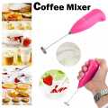 Coffee And Egg Beater = ultifunctional Electric Egg Beater ! Small Hand Blender Battery Operated | Handy Coffee Beater for Travel Plastic Stainless Steel Coffee Milk Drink Electric Whisk Mixer Frother Foamer Stirrer Kitchen Egg Beater. 
