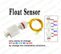 Liquid Water Level Sensor Vertical Float Switches Float switch ZP4510- Plastic. 