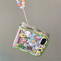 Korean Cute Lattice Flower Phone Case For Samsung Galaxy Z Flip 6 Flip 5 4 3 Girl Cartoon Bracelet Wave Border Protective Cover. 