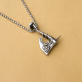 European and American Fashion Retro Men's Axe Triangle Cross Titanium Steel Trendy Stainless Steel Pendant Men and Women Pendant. 