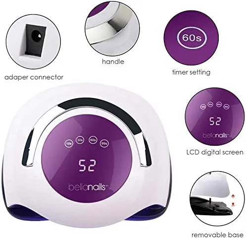 Original%20Bellanails%20UV%20Light%20LED%20Nail%20Lamp%20120W%20Professional%20LED%20Gel%20Nail%20Lamp%20for%20Home%20or%20Salon%20Gel%20Nail%20Polish%20Dryer%203X%20Faster%20Than%20Traditional%20UV%20Nail%20Lamp%20Nail%20Dryer%20Curing%20Lamps%204%20Time%20Presets%20UV%20Lamp%20-%20Image%202