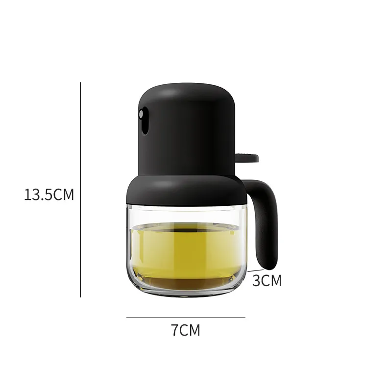 Heat-Resistant Glass Oil Spray Pot Press Spray Oil Bottle 180Ml 12 Heat-Resistant Glass Oil Spray Pot Press Spray Oil Bottle 180Ml