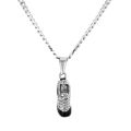 New Arrival Stainless Steel Shoe Pendant Necklace With Cuban Gold Chain Fashion Hip Hop Jewelry. 