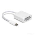 HAMLET CABLE AND VIDEO ADAPTER 0.13M USB C VGA for Mac-Book Pro 2018-17, i_Pad /Air 2018 WHITE. 