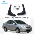 Honda City Mudflaps | Front Mudguards | Rear Chikar Mat | Complete Set (2006, 2007, 2008 Models) | Protector Mud | Flappers | Trims | TECHMEN | Mudflaps | 2006-08 Front | Splash Guards | Dust Protection | TECHMEN. 