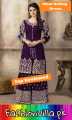 Red Net Embroidered Party Wear Dress For Women- Unstitched. 