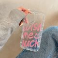 Wish Me Luck Case For Iphone 11 Covers Iphone 13 15 Pro Max 12 14 XR 7 8 Plus X Xs SE 14promax Transparent Silicon Fundas Bumper BruberryBe. 