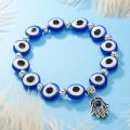 Turkish Lucky Evil Eye Bracelets For Women Men Colorful Crystal Beads Braided Rope Charm Bracelet Couple Friendship Jewelry Gift. 