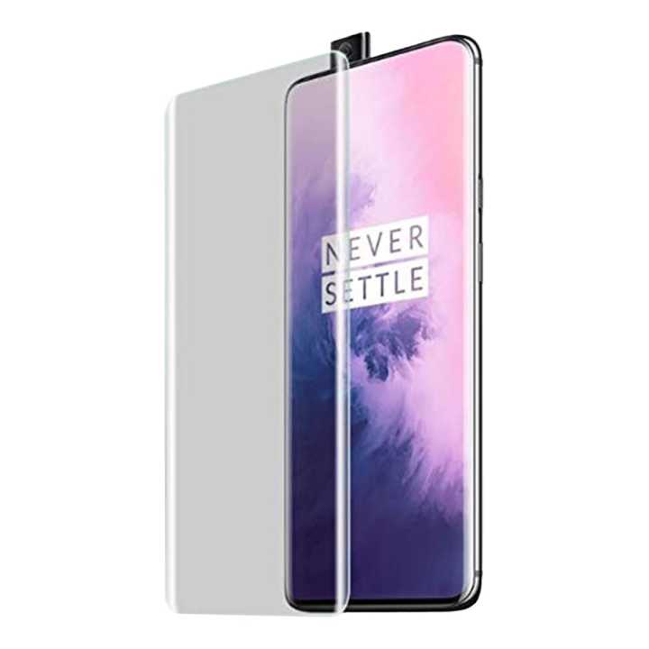 OnePlus 7T Pro UV Tempered Glass Screen Protector Full Glue Nano Liquid 9H Anti Scratch