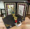 Elegant Nikkah frame thumb & signature with pen I Nikkah Deal. 