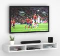 Wood Wall Mount TV Unit/TV Stand/Wall Set Top Box Stand/TV Cabinet/TV Entertainment Unit (White). 