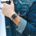 Sanda Car Wheel Watch Waterproof Watch Men's With Rim Hub Stainless Steel Watch Runing Quartz Wristwatch. 