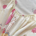 Cotton 800TC Bedsheet Sanrio Cinnamoroll Hello Kitty Fitted Bedsheet Queen King Size. 