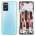 Oppo A96 Middle Frame Housing With Power and Volume Buttons and Camera Lens Complete Body Casing Replacement For A96 - Blue. 