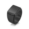 Custom Gold Square Signet Ring Stainless Steel Husband Father Jewelry Gifts Mens Retro Engraved Signet Rings. 