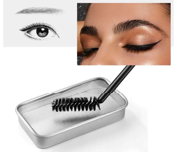 3D Eyebrow Styling Gel Clear Eyebrow Soap Quick-drying Waterproof Eyebrow Sculpt Styling Cream Lasting Wild Brow Pomade Setting Gel Wax Makeup Tool