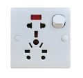 Multi-Functional Universal Light Plug Multi Switch Power Socket Power Light Plug Board - Light Plug 9 in 1 Socket Suitable for UPS, Oven, Fridge, Motor or other Electric Equipment. 