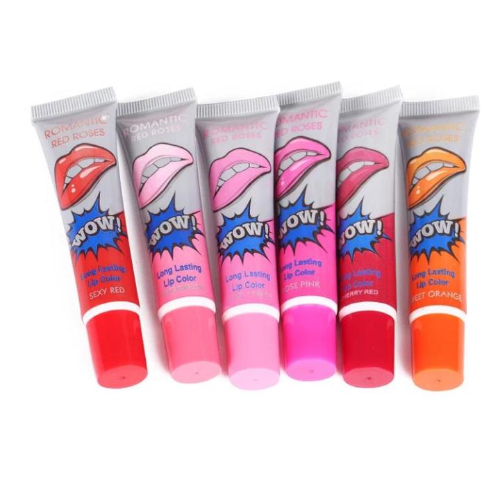 Romantic Bear 6 Colors Peel Off Lipstick Magic Matte Red Make up Long-lasting Lip Gloss Beauty Wow Impermeavel Lip Stick RuoiasR