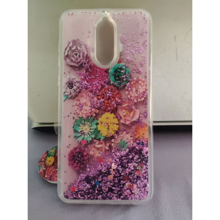 For%20Huawei%20Mate%2010%20Lite%20Back%20Cover%20Water%20Glitter%20Shiny%20Soft%20Silicon%20with%20free%20pop%20socket%20Case%20for%20Girls%20-%20Image%202