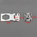 Plating Self Locking Security Hasp Staple 2 Keys Cabinet Lock Drawer Padlock. 