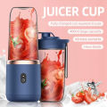 USB Rechargeable Juicer Blender - Mini Portable Personal Size Blender with 6 Blades - Electric Mixer for On-the-Go Smoothies - 400ml Food Grade Fruit Juicer Machine. 