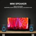 Portable 2.0 Multimedia Speaker System Extra BASS Wired USB Speaker Powered 3.5MM AUX for PC Desktop Laptop Notebook Tablet Smartphones Subwoofer Speaker. 