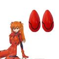 Anime EVA Hair Clips Asuka Langley Soryu Ayanami Rei Cartoon Cosplay 1 Pair White Red Black Headwear Hairpins Accessories Props. 