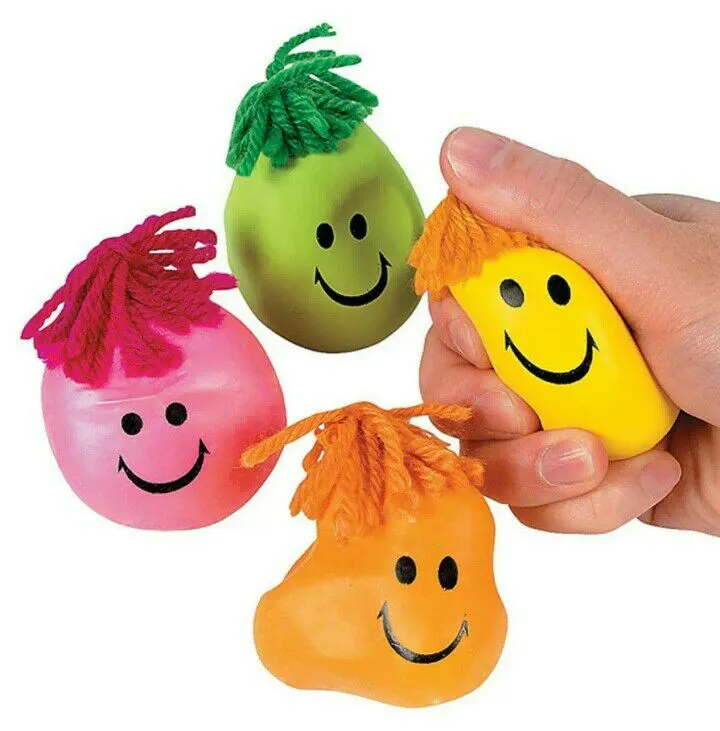 Pcs Set Super Stretchy Moody Smiley Face Stress Less Flexible
