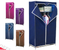 Storage Wardrobe Foldable and Movable Cloth/Fabric Wardrobe Collapsible Cupboard (SMALL MEDIUM LARGE)  MULTICOLOR. 