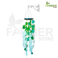 Farmer Store Wisteria Vine Hang Garland Silk Flowers String with Hanging Bracket Home Party Wedding Decor Extra Long and Thick - Complete Set. 