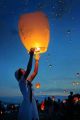 Sky Lantern Chinese Paper Sky Flying Wishing Lantern Lamp Candle Party Wedding Wish. 