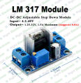 LM317 lm 317 DC-DC Adjustable Linear Voltage Regulator Step Down mini Module. 