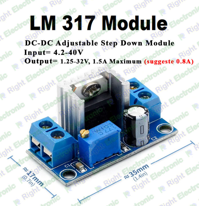 LM317 lm 317 DC-DC Adjustable Linear Voltage Regulator Step Down mini Module