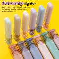 Thick Thin Highlighter Markers 6pcs Axe-shaped Highlighter Pen Set Bright Colors Long-lasting Glitter Markers for Students Colorful Highlighter Markers Glitter Highlighter Pen Set. 