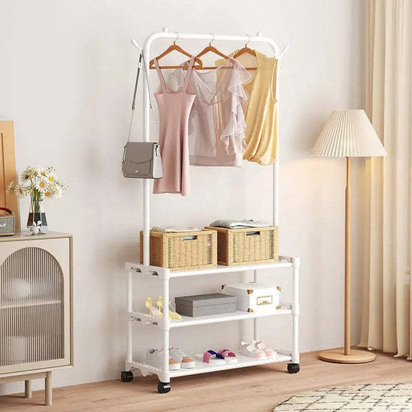 3 Layer Shoe Rack And Coat Hanger Organizer | Daraz.pk