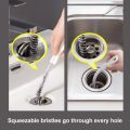 PIEPING Bathroom Hole Remover Tool Drain Cleaner Clog Plug Pipe Dredging Brush Pipeline Cleaning Sink Cleaning Brush Hair Sewer. 