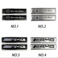 2Pieces AMG Brabus Carlsson Metal Car Side Body Sticker Auto Rear Emblem Badge Decal for Mercedes Benz W168 G500 GLA GLE（model：NO.1）. 