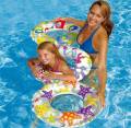 Intex 59230 / 59241 Recreation 20/24 Inch Lively Print Swim Ring Summer Fun Float Inflatable For Kids Baby Swimming Pool Ring Tube 3+ year age. 