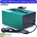 Yihua YH-850 3 Nozzles Lead Free Hot Air Soldering Station Smd Rework Station With Heat Gun By Electrica. 