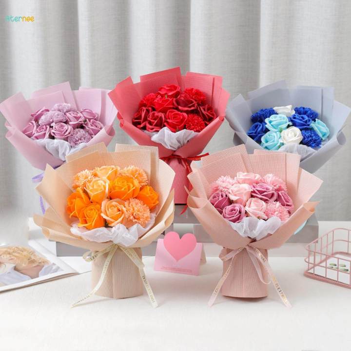 Soap Flower for Engagement Valentines Day Congratulations