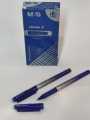 Pack of 2 Pens, M$G i-Erase-II 0.7mm Gel Pen, Eraser on Cap, Blue ink, Plastic Body with Rubber Grip. 