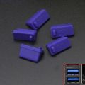 (NEW) 5pc colorful laptop DUT plug/Icone cover topper laptop dutproof mobiinterface waterproof cover. 