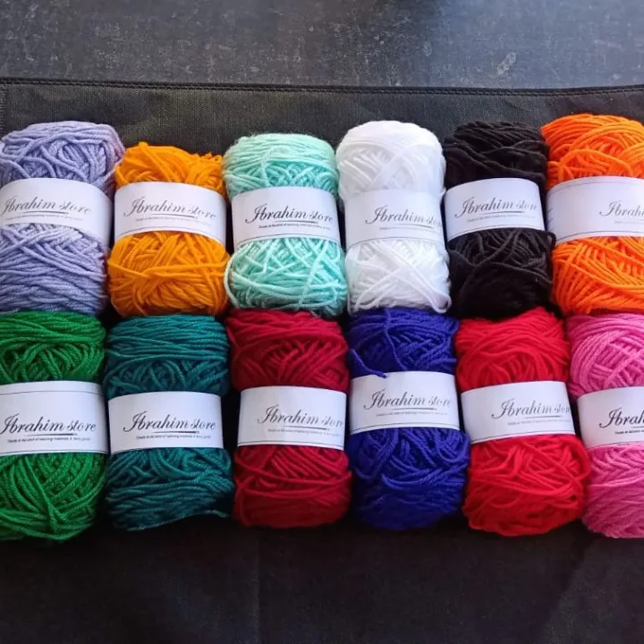 Multicolor%2012%20yarns%20Pack%20100%25%20Acrylic%20wool%20yarn%2040gram%20each%20ball%20-%20Image%202