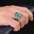 DAIHE Wholesale Price Fashion Jewelry Men Rings Luxury Retro Hip Hop Zircon Ring For Men. 