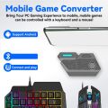 Gamepad Mobile PUBG Controller Gaming Keyboard Mouse Converter Bluetooth for IOS Android Game Adapter. 