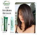 Bremod Professional Hair Color Cream – Long-Lasting, Hair Dye for Salon & Home Use – Rich Shades for Grey Coverage & Vibrant Hair Color – 100ml | 4.0 MEDIUM BROWN. 