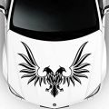 size: 2.5 x 2 feet - Double Headed Falconn design Car stickers for interior exterior decoration decor lovers - Black color. 